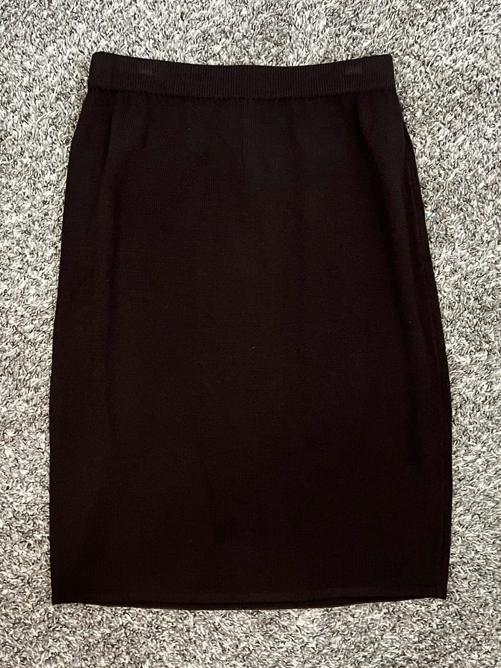 Vintage St. John Collection brown woven knit midi sweater skirt elegant 2000’s